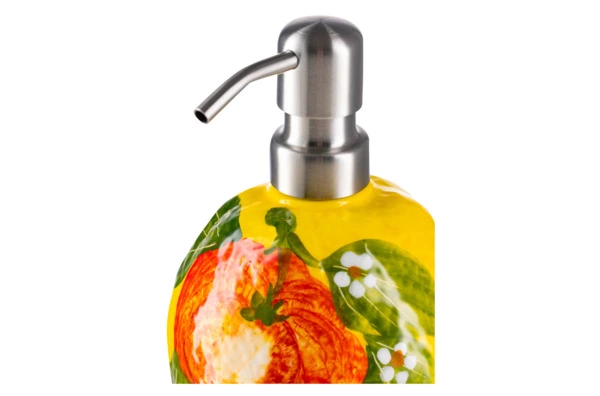 Диспенсер для мыла Edelweiss Лимоны и апельсины 10 см, h17 см,  керамика