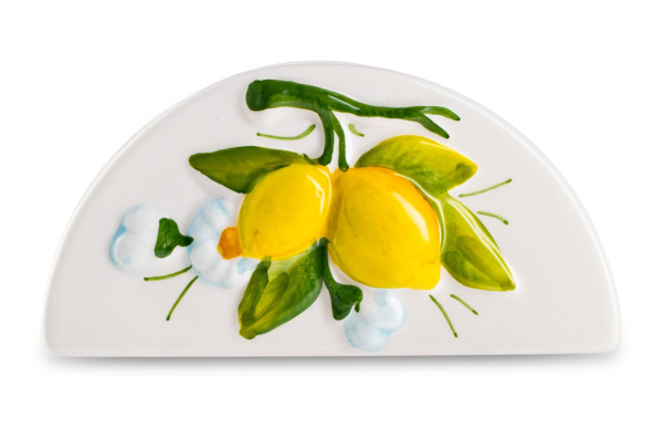 Салфетница Edelweiss Лимоны и цветы 15х5 см, керамика