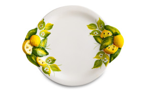 Тарелка закусочная Edelweiss Лимоны и цветы 22 см, керамика