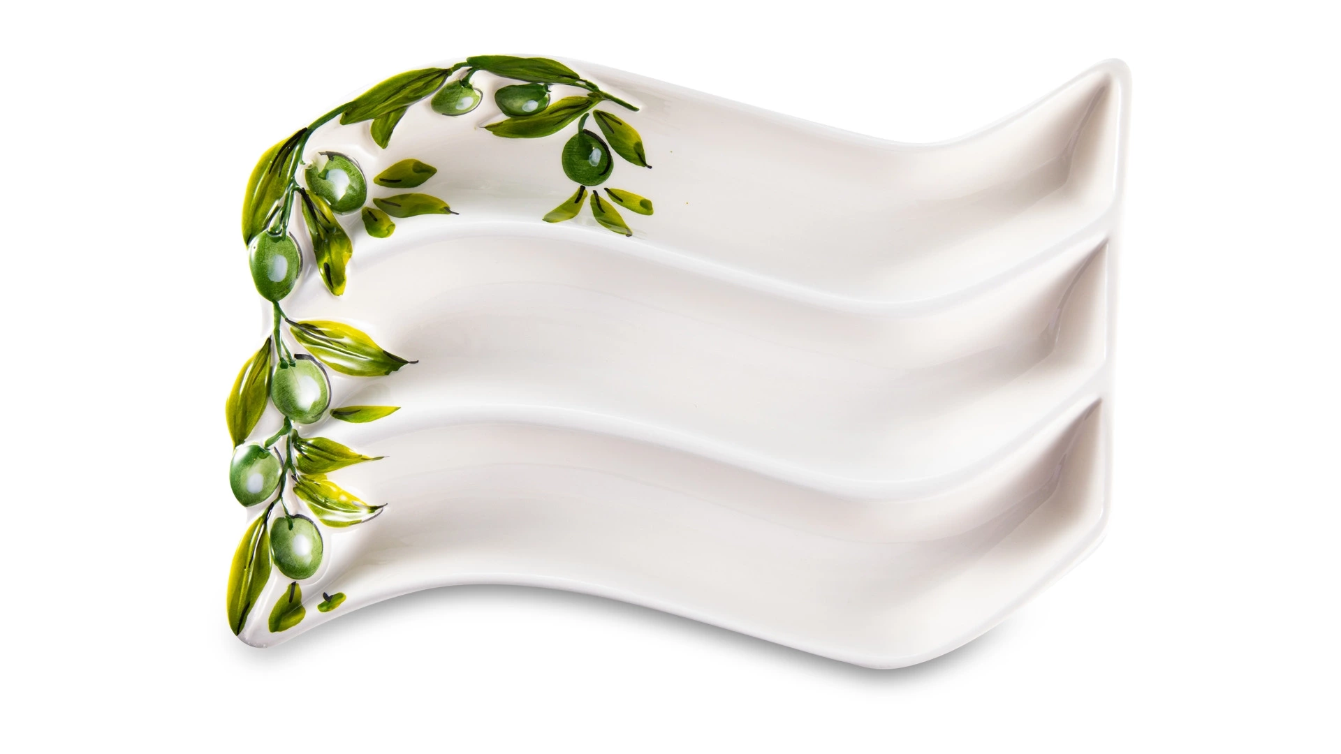 Менажница для оливок Edelweiss Оливки 27х21 см, керамика