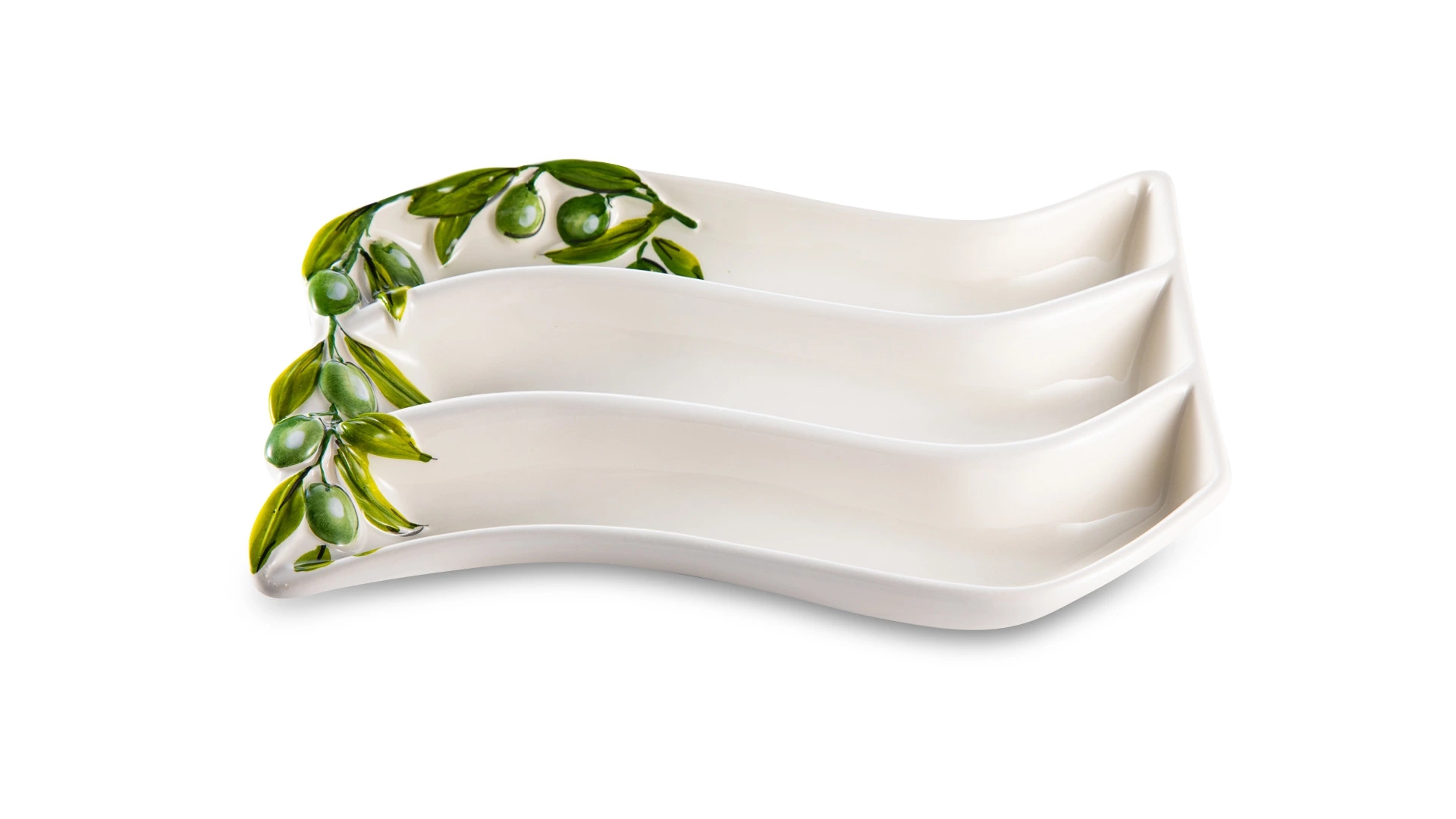 Менажница для оливок Edelweiss Оливки 27х21 см, керамика