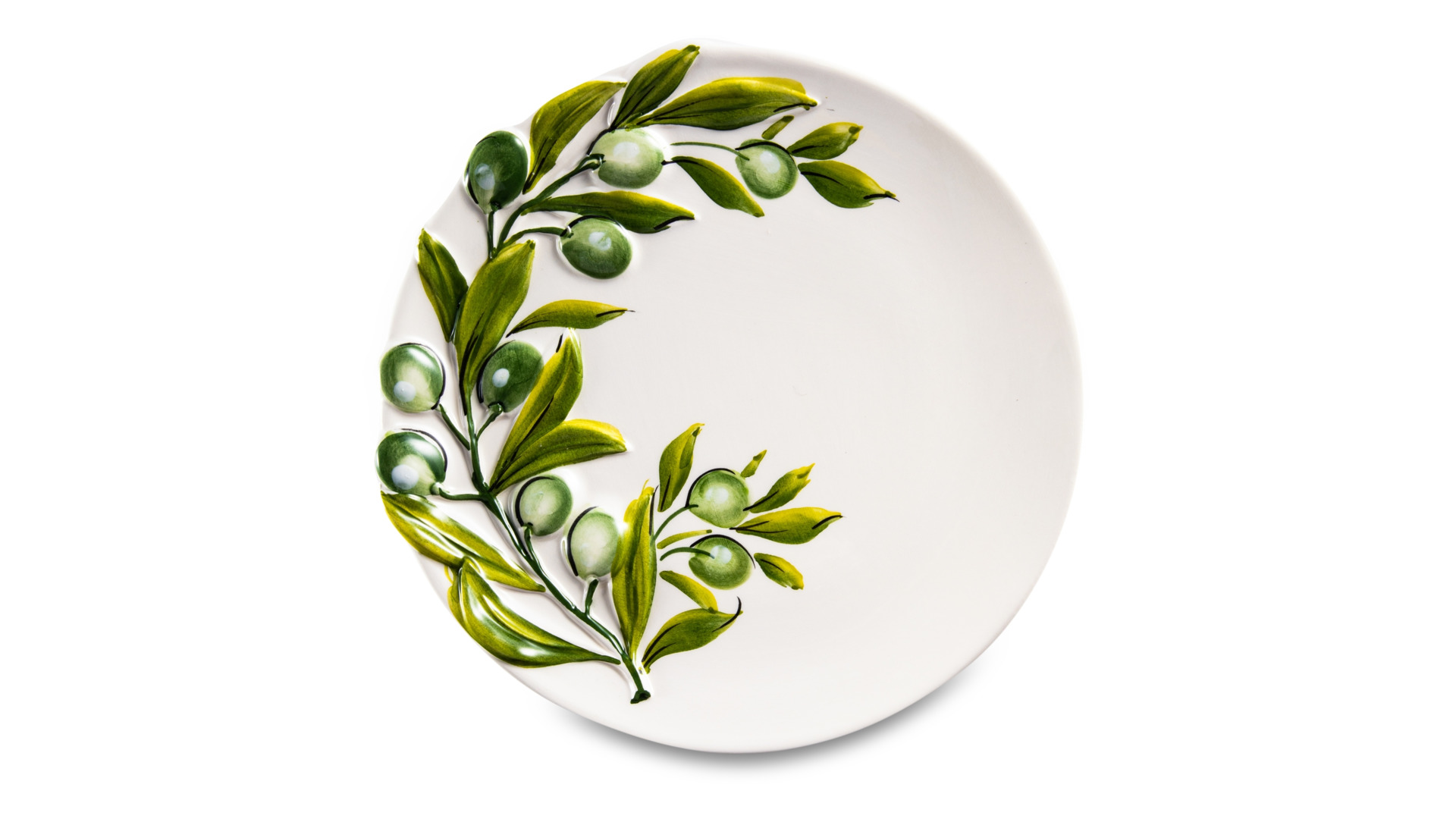 Тарелка закусочная Edelweiss Оливки 22 см, керамика