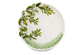 Блюдо круглое Edelweiss Оливки 30 см, керамика