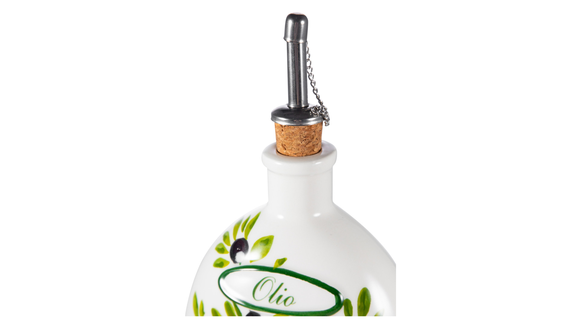 Бутылка для масла Edelweiss Томаты и оливки 13 см, керамика