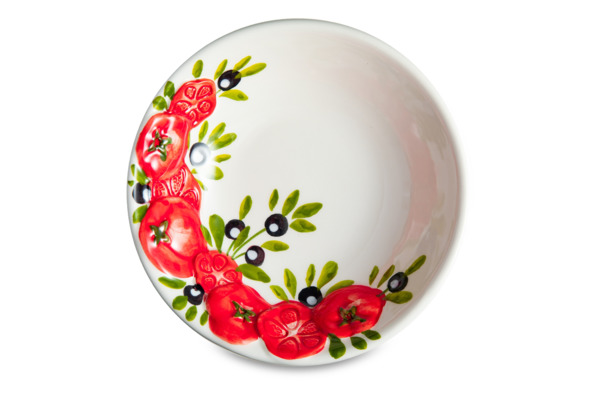Салатник порционный Edelweiss Томаты и оливки 15 см, керамика