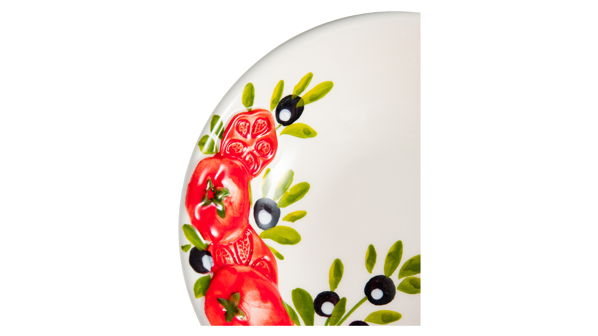 Салатник порционный Edelweiss Томаты и оливки 15 см, керамика