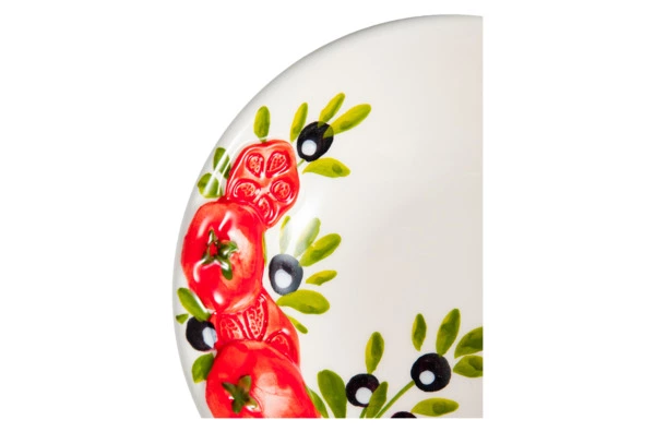 Салатник порционный Edelweiss Томаты и оливки 15 см, керамика