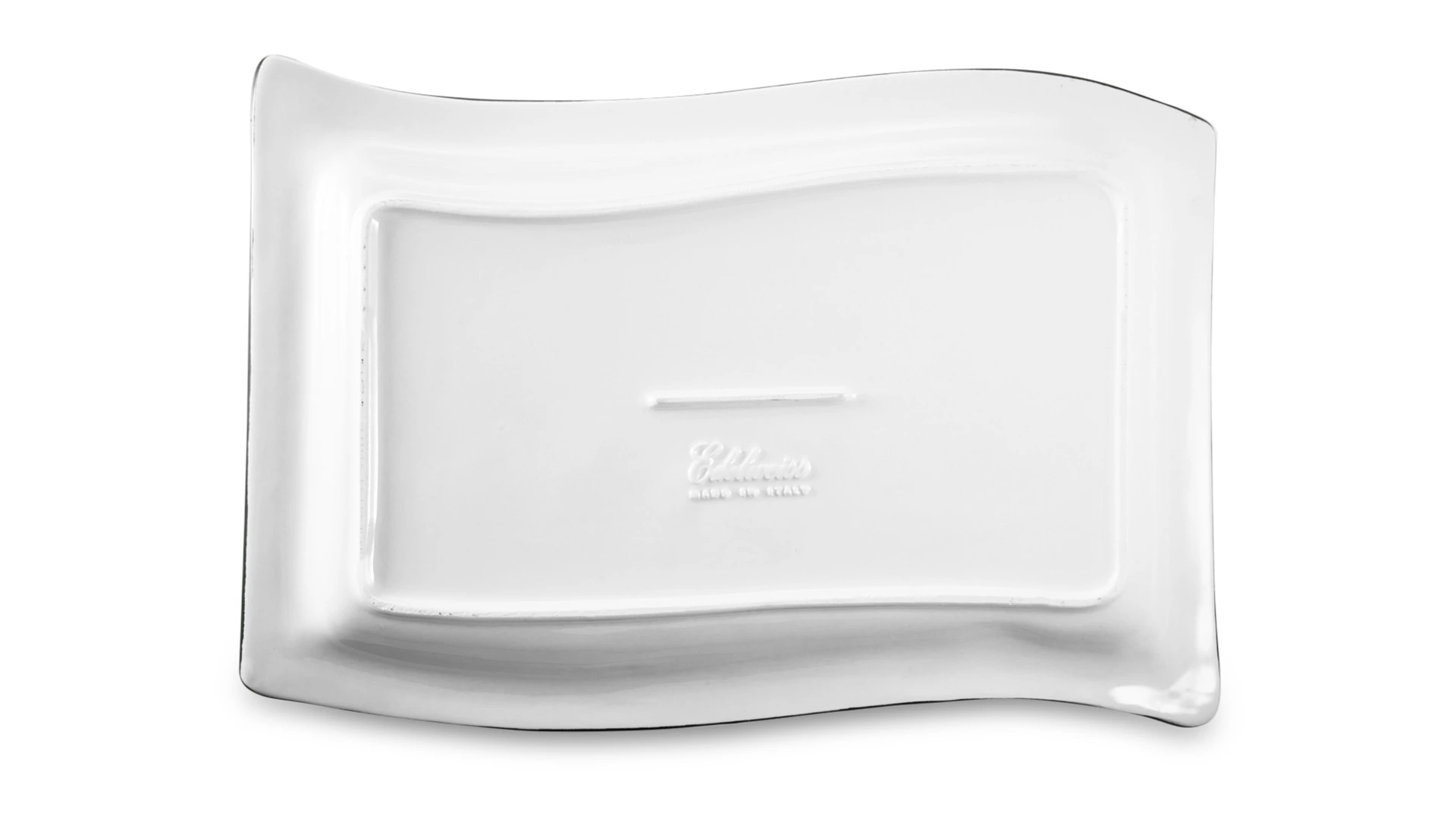 Блюдо прямоугольное с изгибом Edelweiss Томаты и оливки 33х20 см, керамика