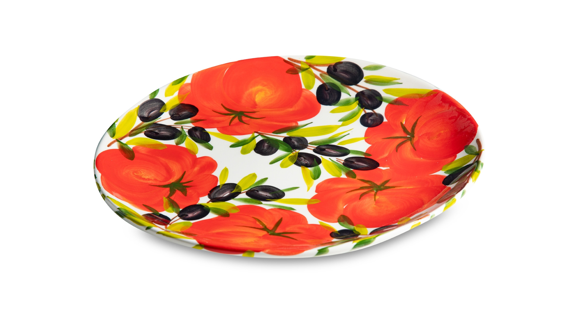 Тарелка обеденная Edelweiss Томаты и оливки 28 см, керамика