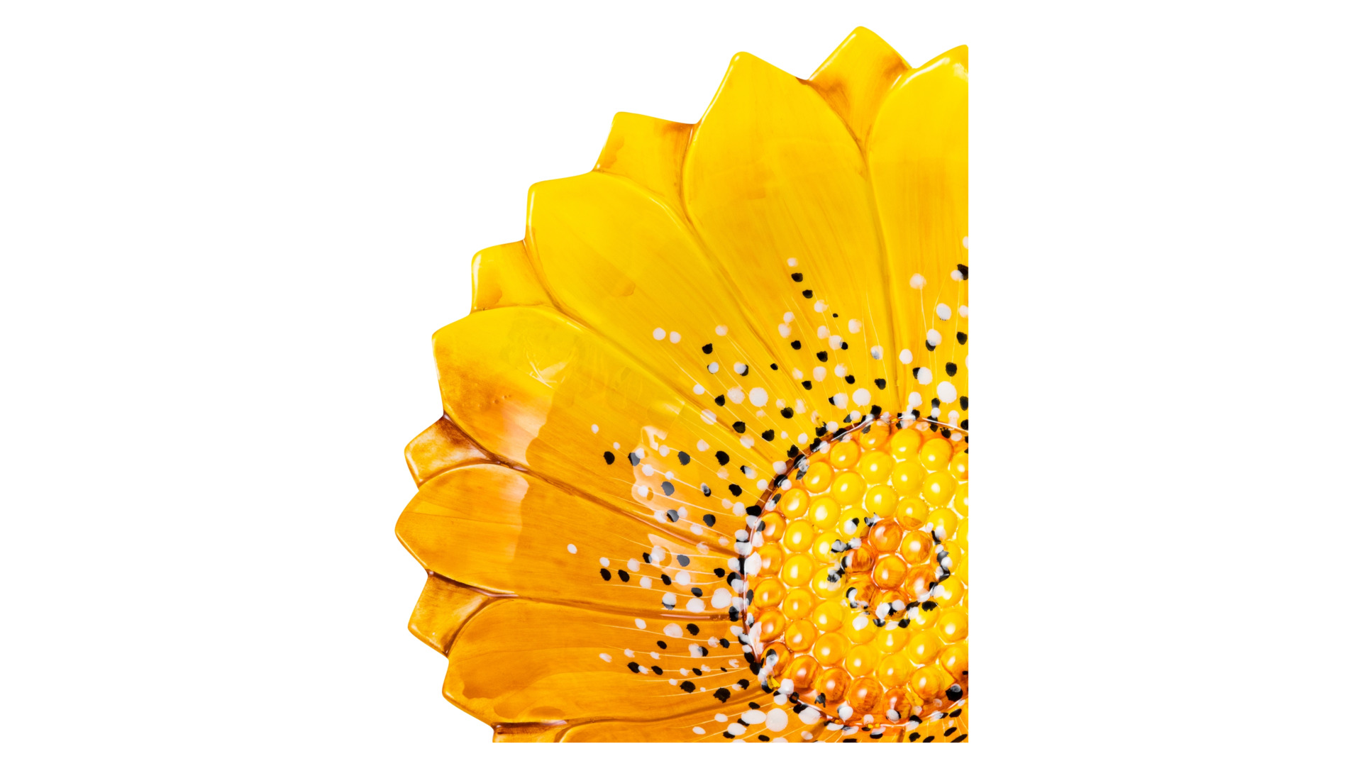 Салатник 3D Edelweiss Маргаритка 26х26х8см, керамика, желтый