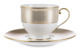 Чашка чайная с блюдцем Narumi Золотой алмаз 240 мл, фарфор костяной
