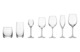 Набор бокалов  Krosno Бриллиант для 7 видов напитков, 40 шт, п/к, стекло