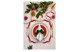 Плейсмат Truffle Bee Christmas bell linen 39х39 см, лен, белый, бордовый