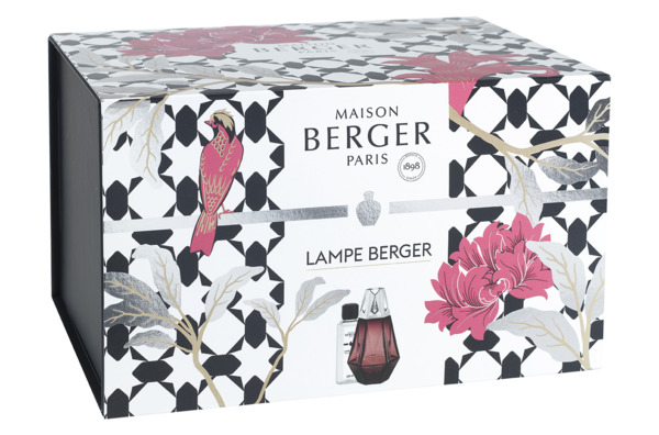 Лампа Берже Maison Berger Призма розовая и аромат Maison Berger Дикие земли 250 мл, розовая