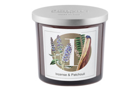 Свеча ароматическая Pernici Incense & Patchouli Фимиам и Пачули 200 г, 9,5х9,5х8,5 см, п/к