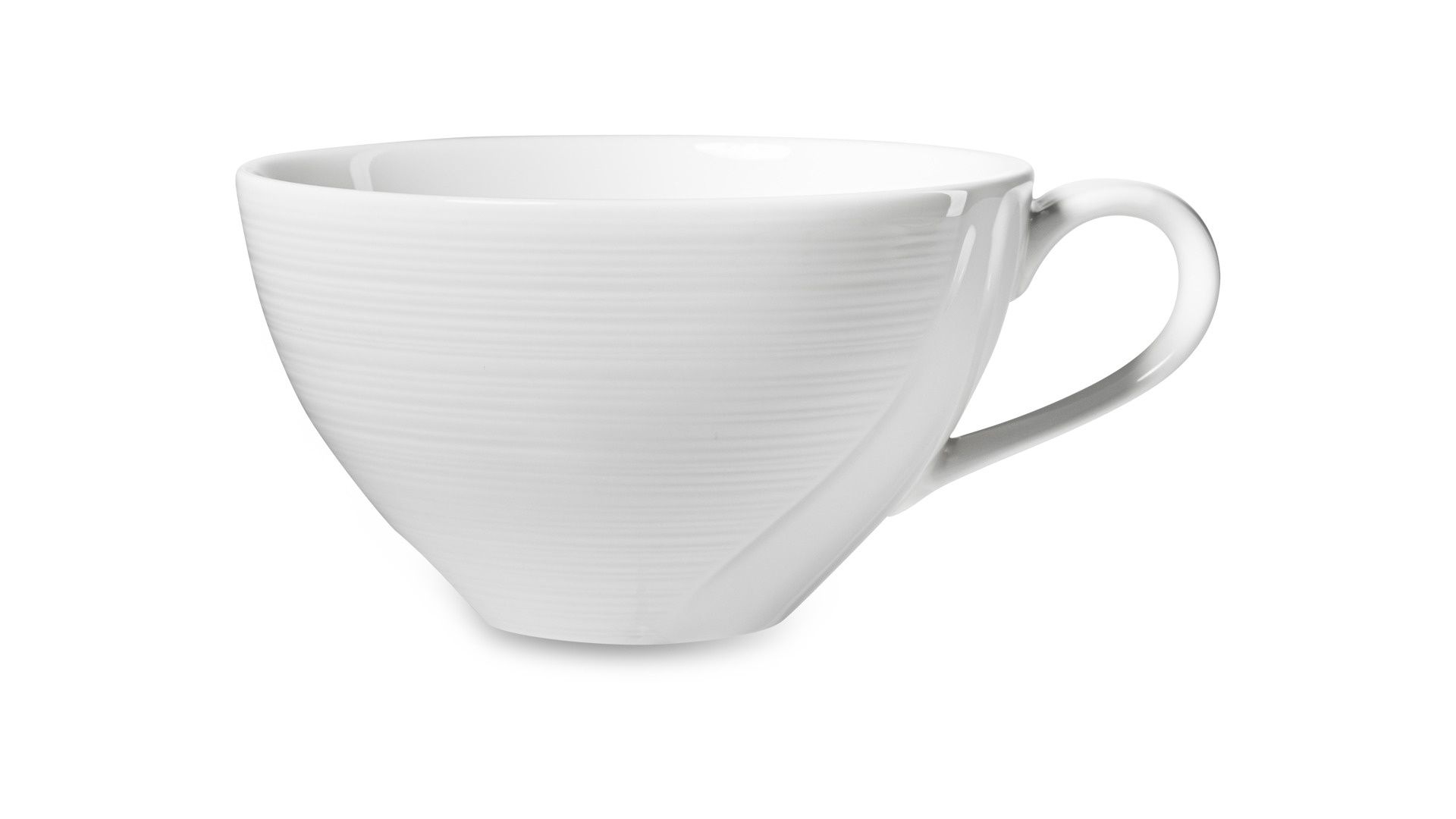 Чашка чайная с блюдцем Narumi Воздушный белый 350 мл, фарфор костяной