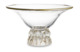 Чаша на ножке Cristal de Paris Тюльпаны 35 см, h20 см, ножка сатин-золото