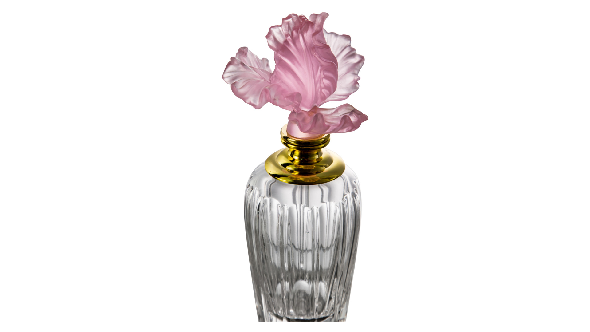 Флакон для духов Cristal de Paris Тюльпан 130 мл, розовый
