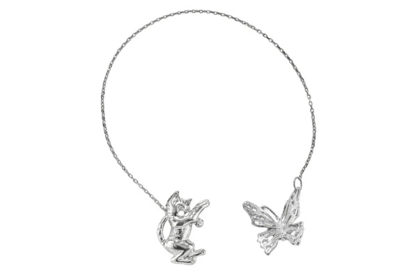 Ионизатор воды в футляре АргентА От Души Кот с бабочкой 11,95 г, серебро 925