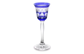 Рюмка для водки Cristal de Paris Мирей 60 мл, синяя