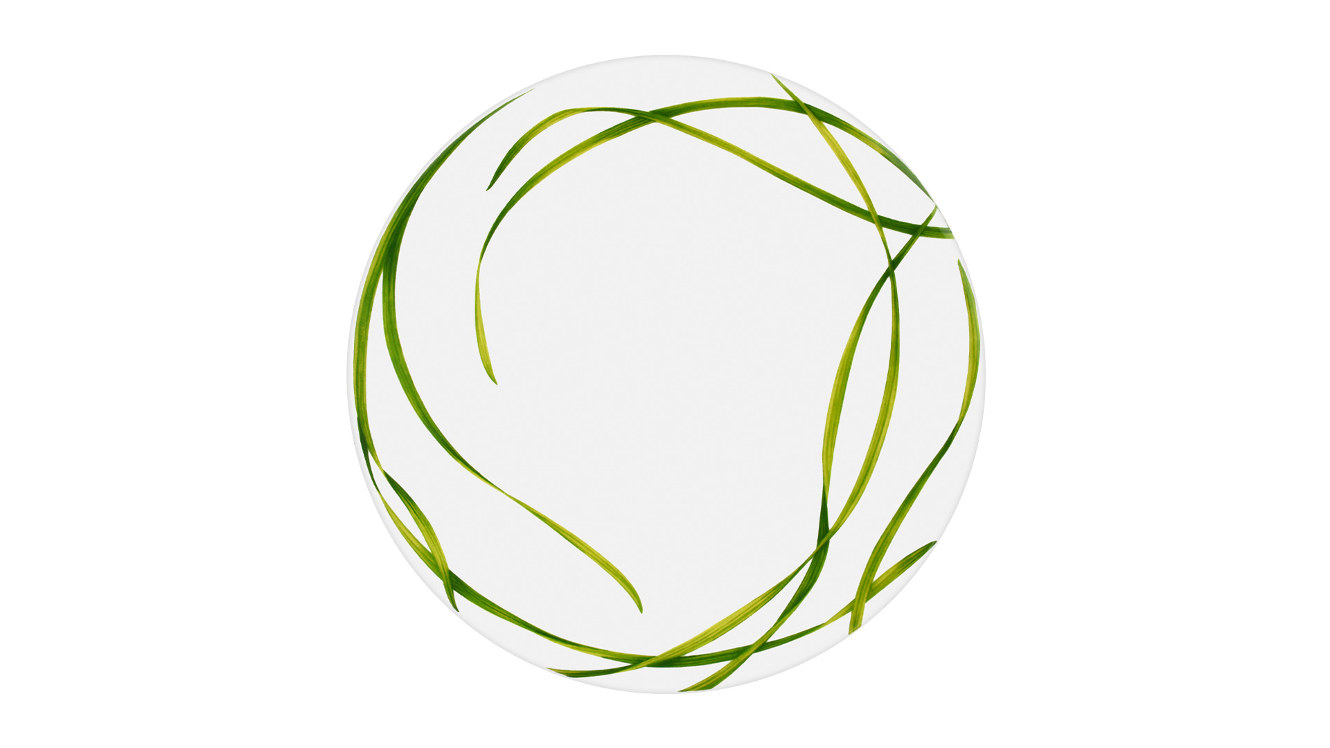 Тарелка обеденная Taitu Травы 28 см, фарфор костяной