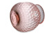Ваза круглая Anna Von Lipa Кроко 20 см, 2,5 л, стекло хрустальное, розовая