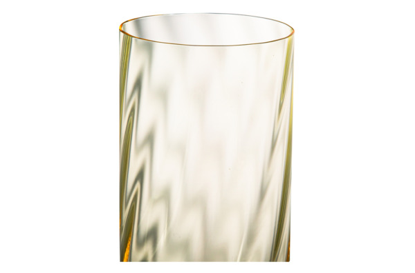 Набор стаканов для воды Anna Von Lipa Водоворот 300 мл, 2 шт, стекло хрустальное, желтый