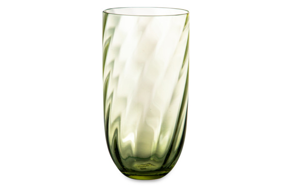 Набор стаканов для воды Anna Von Lipa Водоворот 300 мл, 2 шт, стекло хрустальное, зеленый