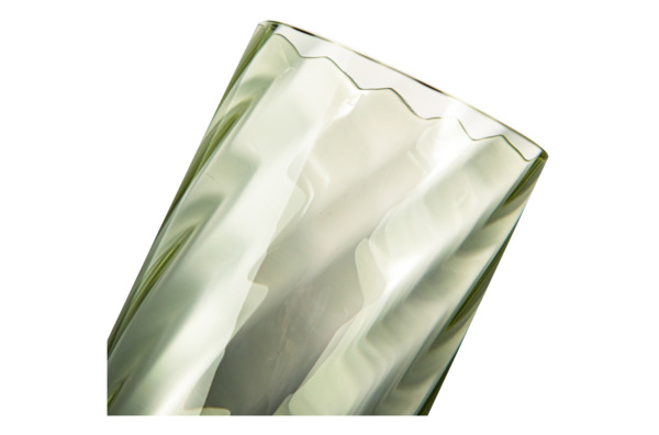 Набор стаканов для воды Anna Von Lipa Водоворот 300 мл, 2 шт, стекло хрустальное, зеленый