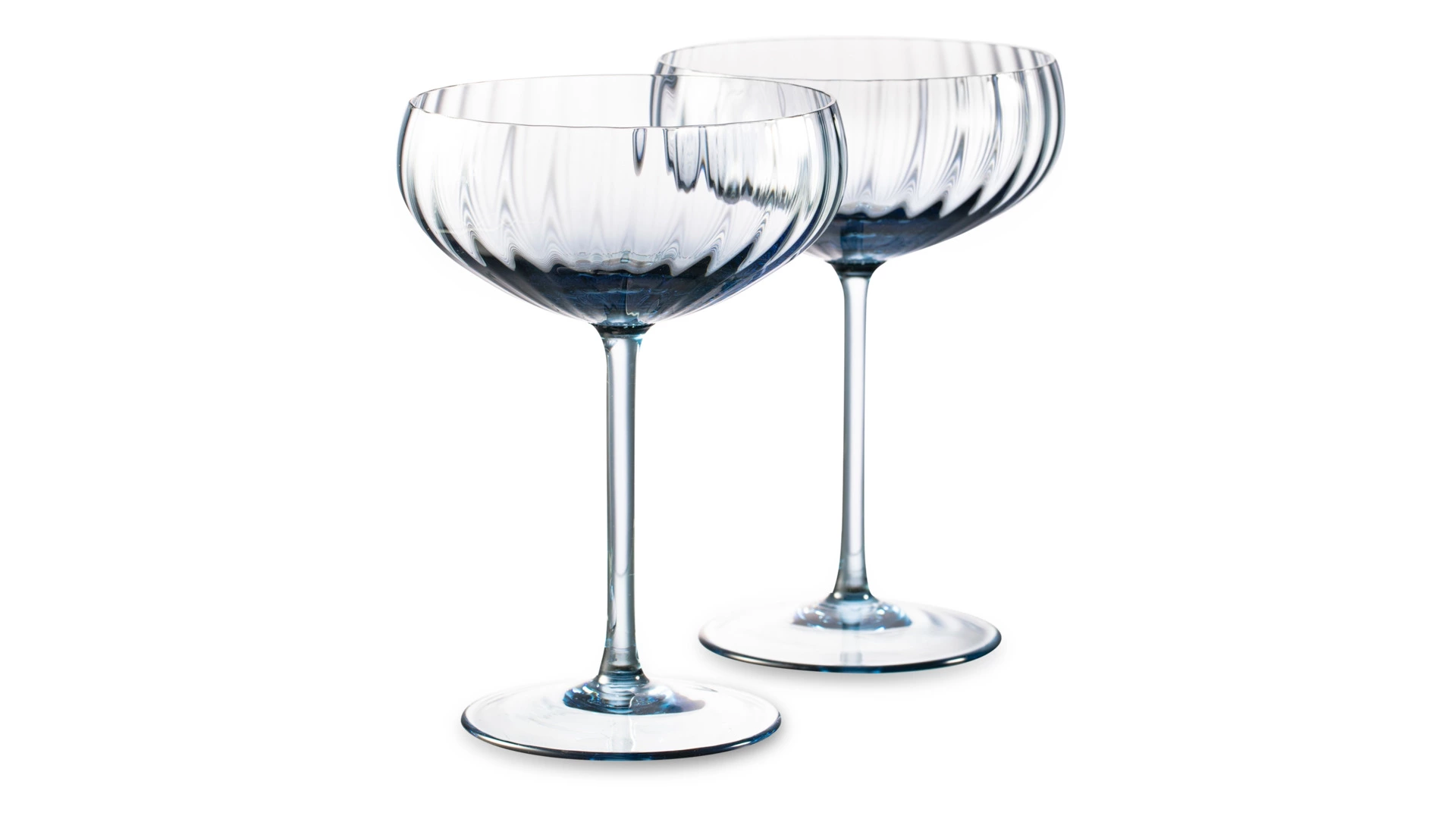 Набор креманок для шампанского Anna Von Lipa Лион 280 мл, 2 шт, стекло хрустальное, дымчатый