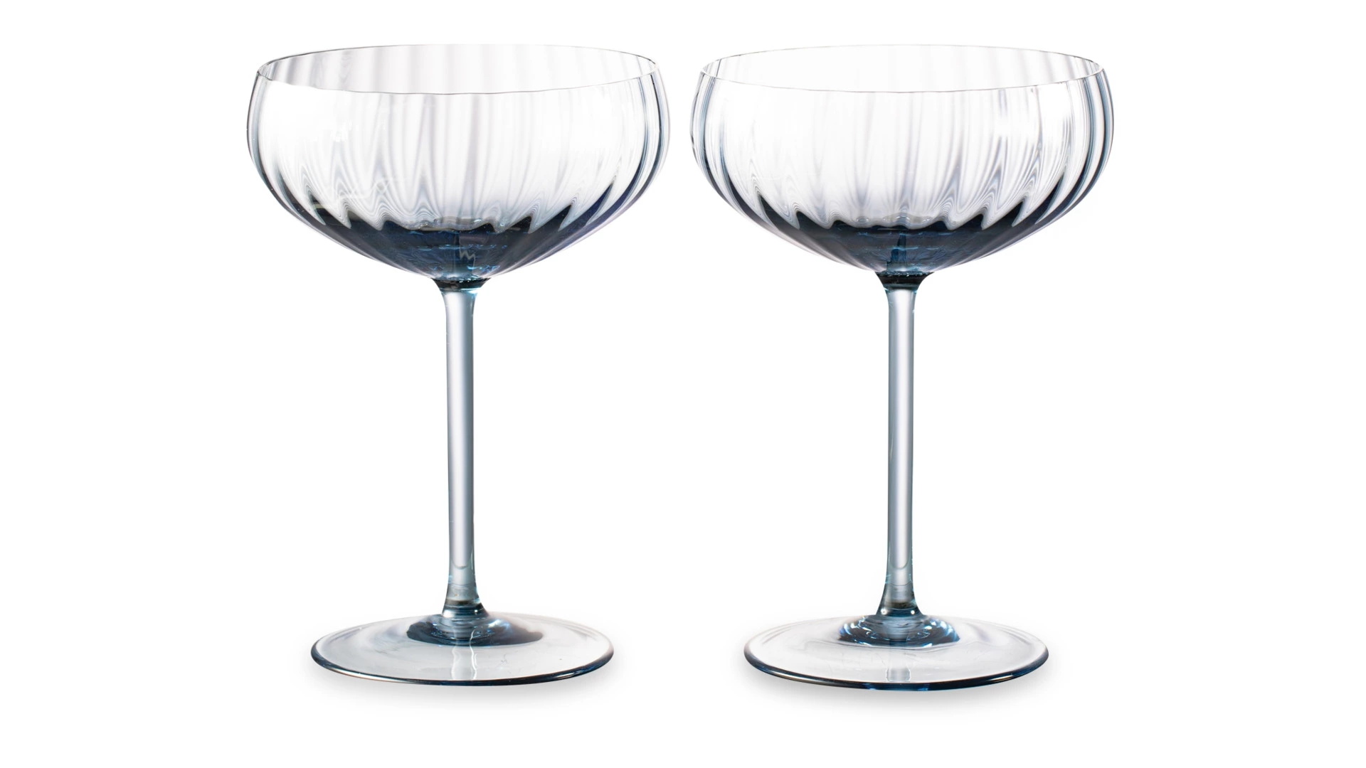 Набор креманок для шампанского Anna Von Lipa Лион 280 мл, 2 шт, стекло хрустальное, дымчатый