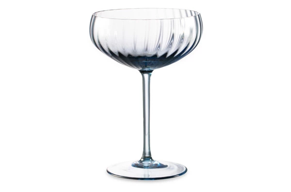 Набор креманок для шампанского Anna Von Lipa Лион 280 мл, 2 шт, стекло хрустальное, дымчатый