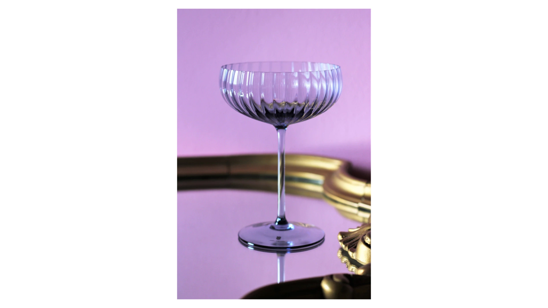 Набор креманок для шампанского Anna Von Lipa Лион 280 мл, 2 шт, стекло хрустальное, дымчатый