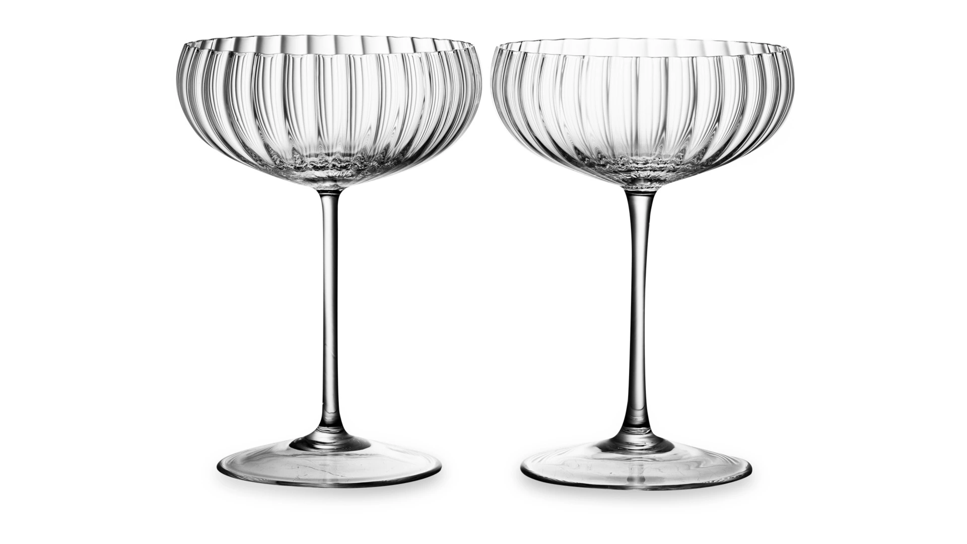 Набор креманок для шампанского Anna Von Lipa Лион 280 мл, 2 шт, стекло хрустальное