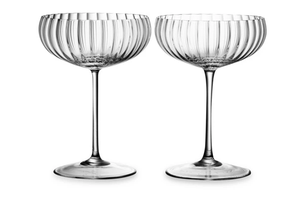 Набор креманок для шампанского Anna Von Lipa Лион 280 мл, 2 шт, стекло хрустальное