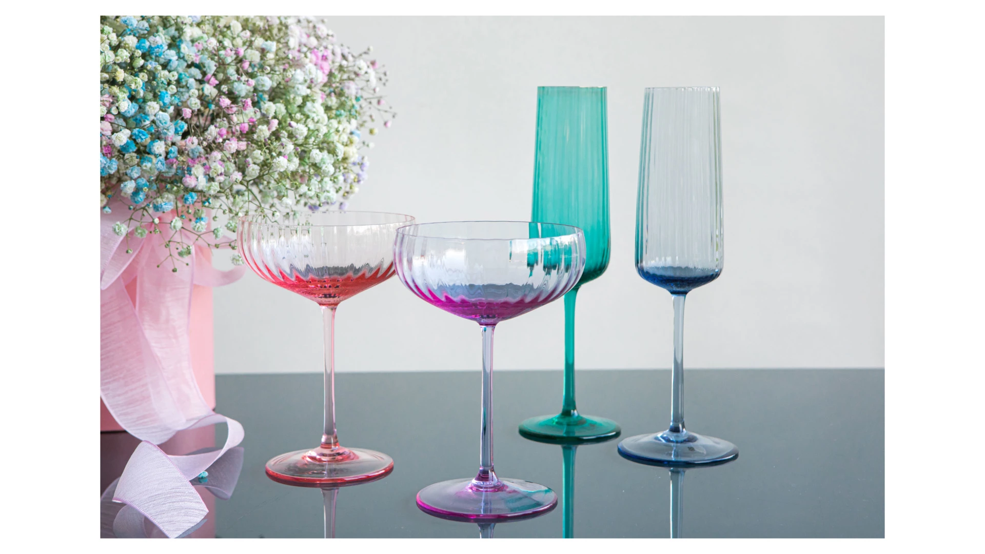 Набор креманок для шампанского Anna Von Lipa Лион 280 мл, 2 шт, стекло хрустальное