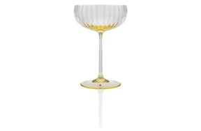 Креманка для шампанского Anna Von Lipa Лион 280 мл, стекло хрустальное, желтая