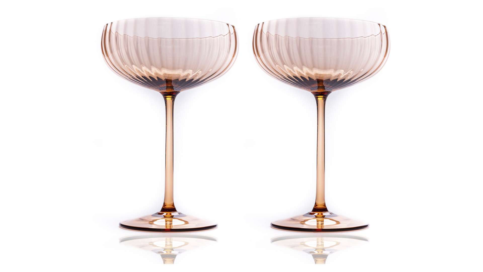 Набор креманок для шампанского Anna Von Lipa Лион 280 мл, 2 шт, стекло хрустальное, кофейный