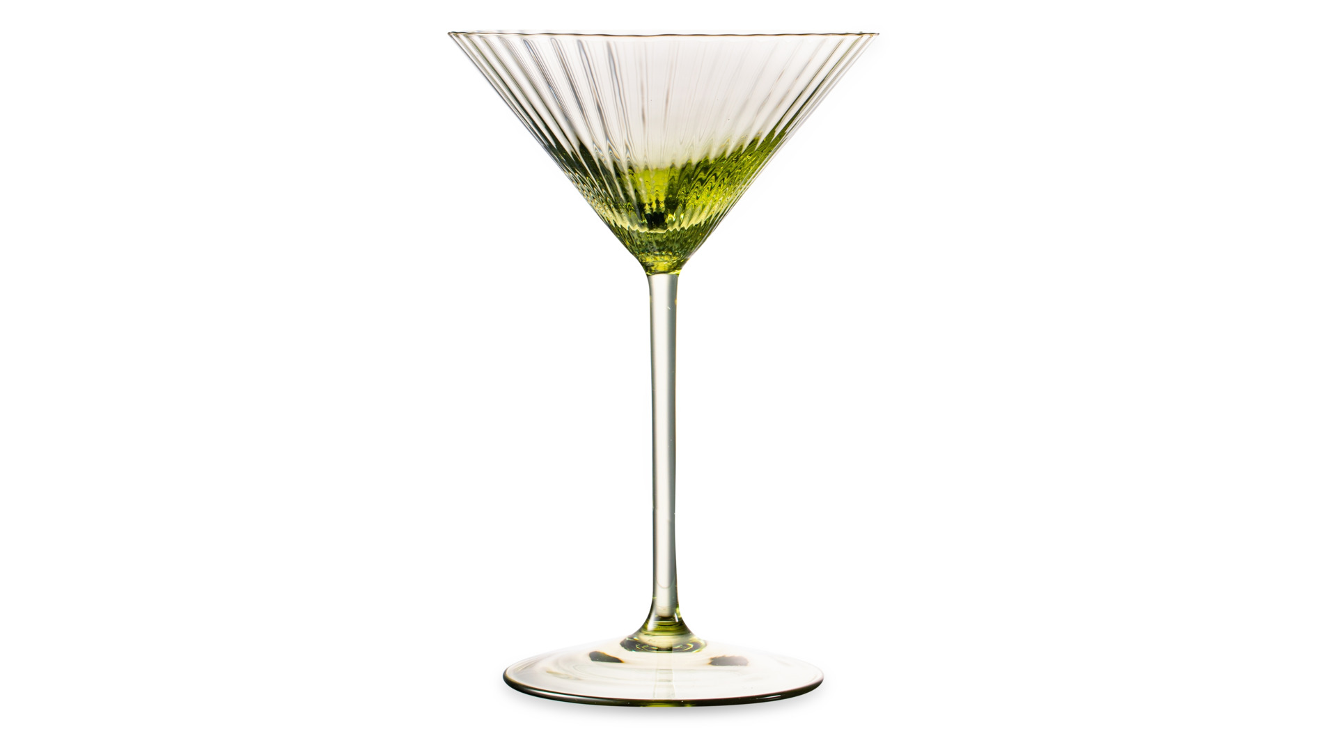 Набор бокалов для мартини Anna Von Lipa Лион 210 мл, 2 шт, стекло хрустальное, зеленый