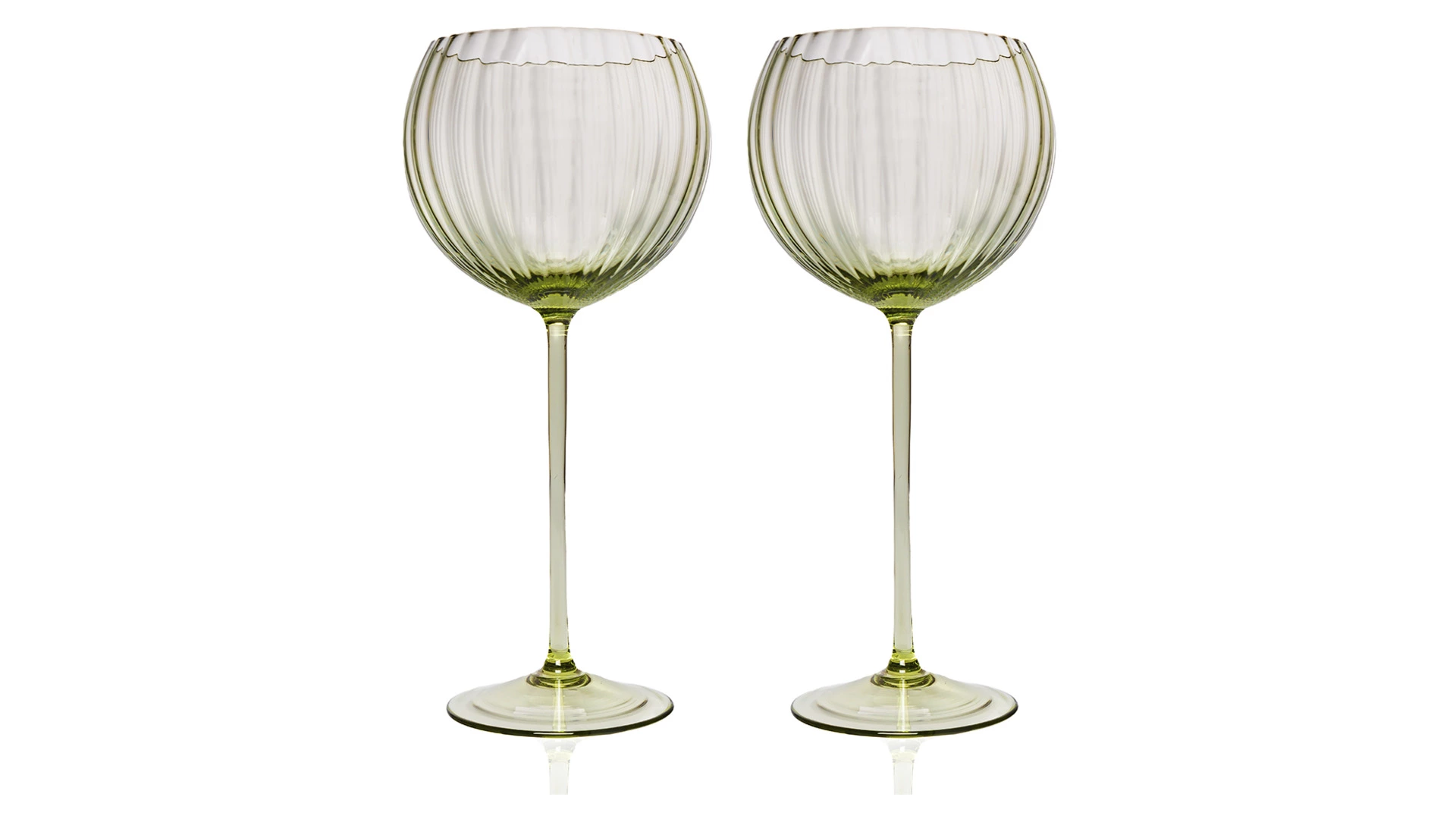 Набор бокалов для красного вина Anna Von Lipa Лион 580 мл, 2 шт, стекло хрустальное, зеленый