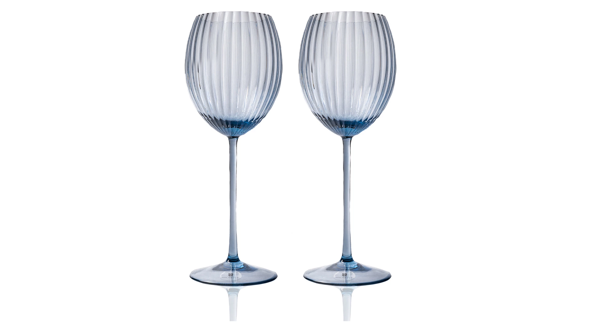 Набор бокалов для белого вина Anna Von Lipa Лион 380 мл, 2 шт, стекло хрустальное, дымчатый