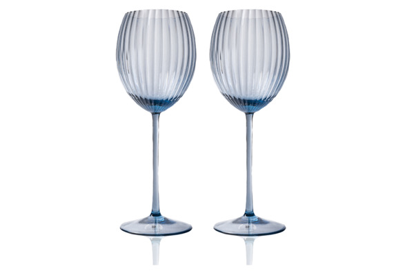 Набор бокалов для белого вина Anna Von Lipa Лион 380 мл, 2 шт, стекло хрустальное, дымчатый