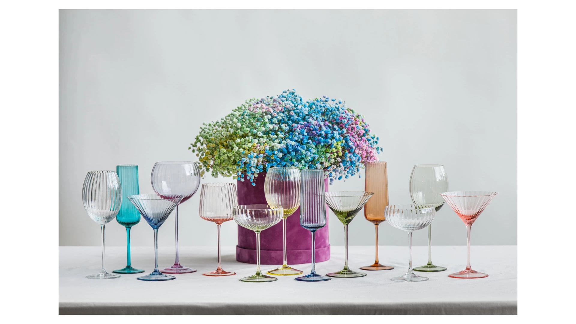 Набор бокалов для белого вина Anna Von Lipa Лион 380 мл, 2 шт, стекло хрустальное, лиловый