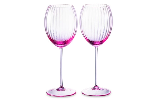 Набор бокалов для белого вина Anna Von Lipa Лион 380 мл, 2 шт, стекло хрустальное, лиловый