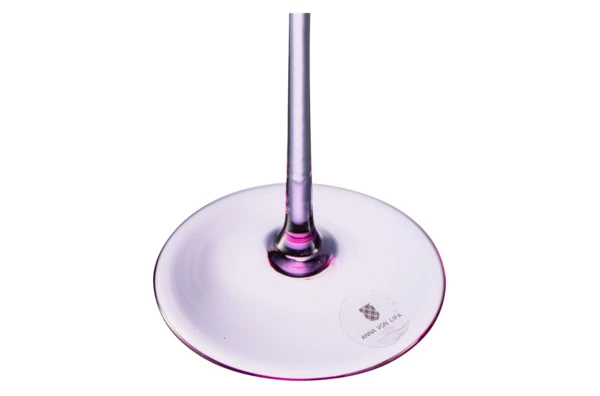 Набор бокалов для белого вина Anna Von Lipa Лион 380 мл, 2 шт, стекло хрустальное, лиловый