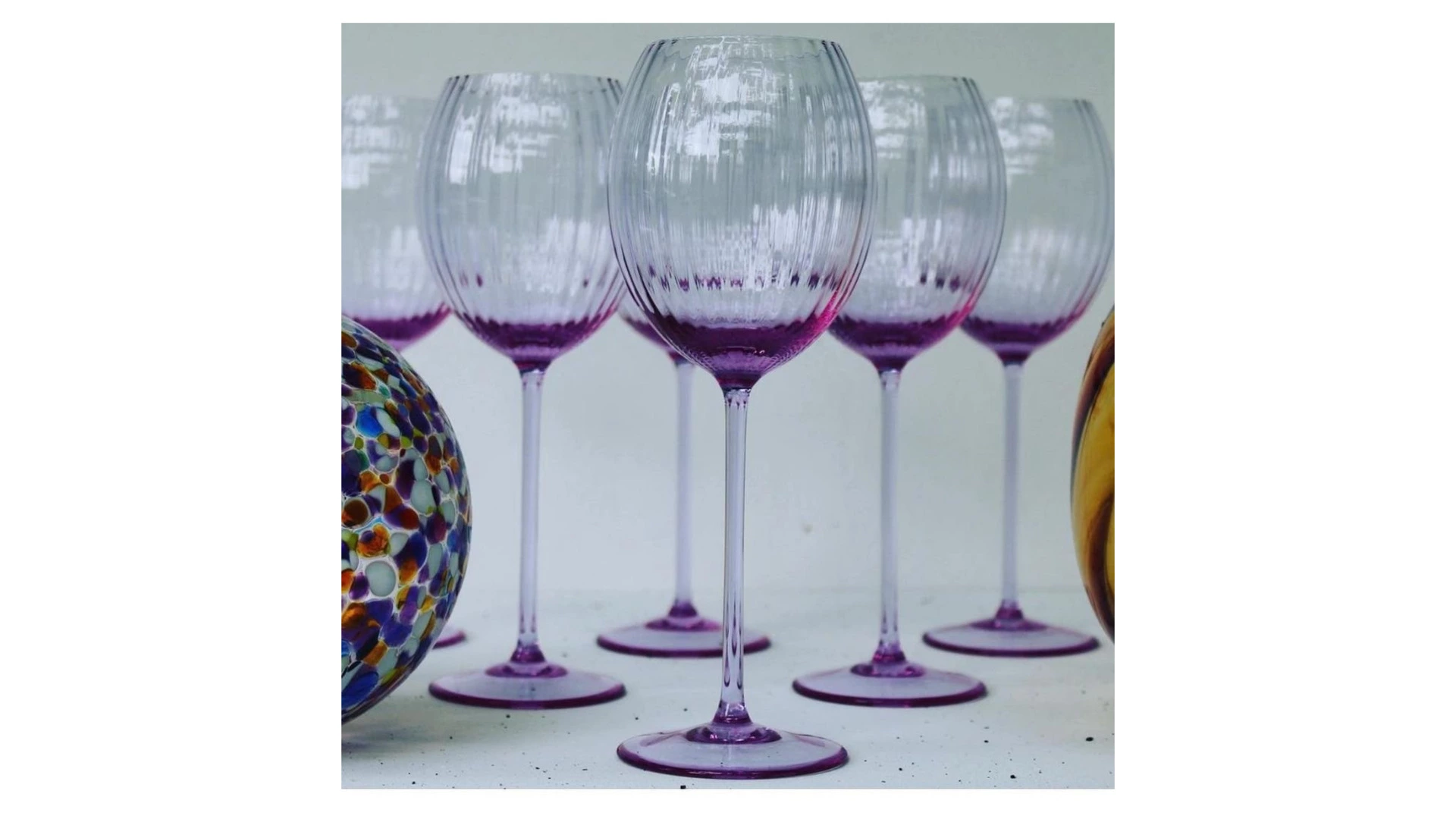 Набор бокалов для белого вина Anna Von Lipa Лион 380 мл, 2 шт, стекло хрустальное, лиловый