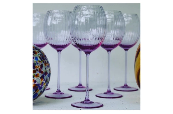 Набор бокалов для белого вина Anna Von Lipa Лион 380 мл, 2 шт, стекло хрустальное, лиловый