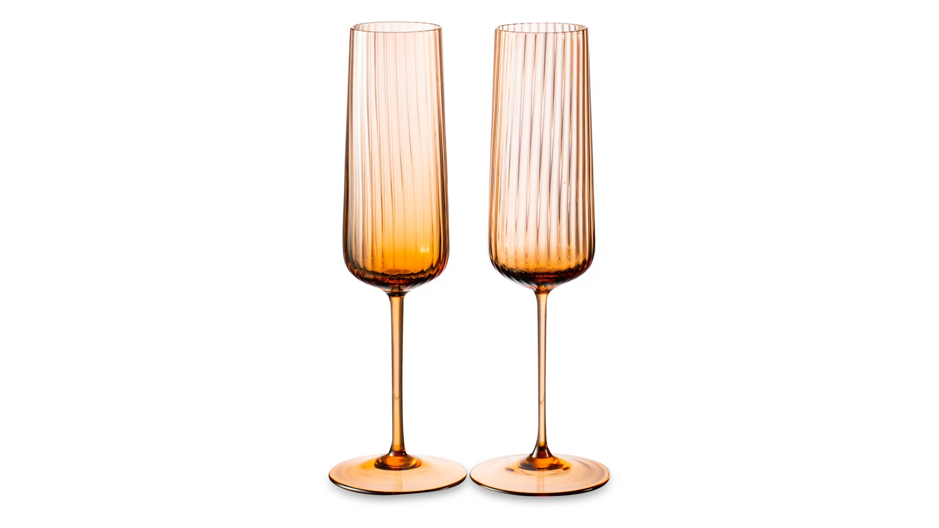 Набор бокалов для шампанского Anna Von Lipa Пульсация 200 мл, 2 шт, стекло хрустальное, кофейный