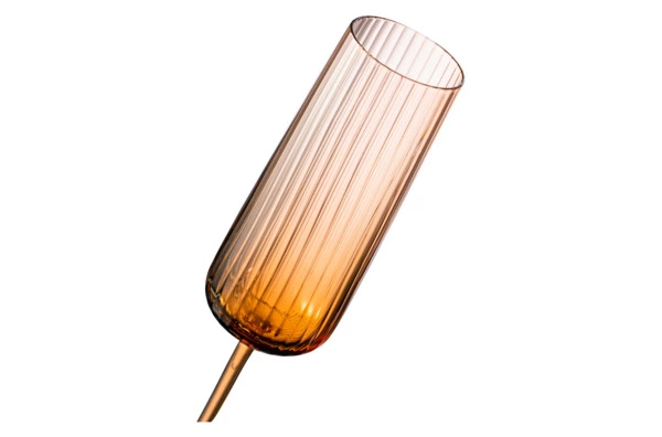 Набор бокалов для шампанского Anna Von Lipa Пульсация 200 мл, 2 шт, стекло хрустальное, кофейный