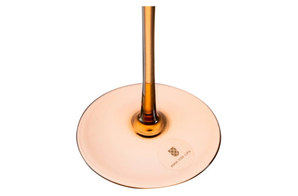 Набор бокалов для шампанского Anna Von Lipa Пульсация 200 мл, 2 шт, стекло хрустальное, кофейный